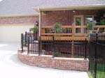 Ornamental iron fence install, NW Arkansas