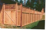 Custom wood fence install, NW Arkansas
